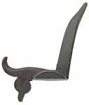 Frizzen, as cast, Barker Whatley, right hand flintlock